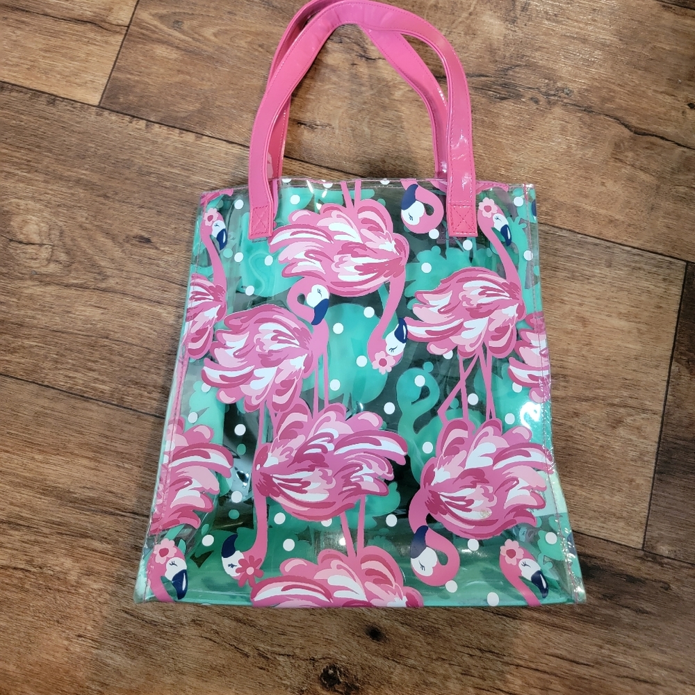 Flamingo plastic bag